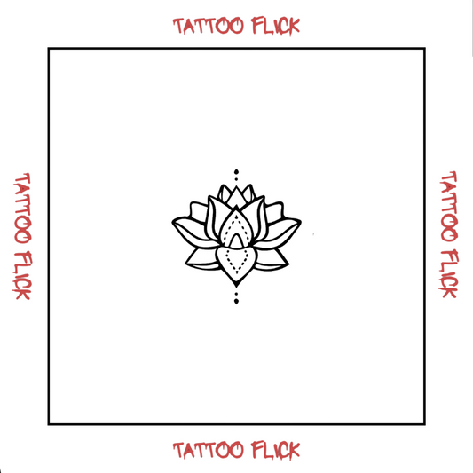 Lotus Mandala  - Temporary Tattoo