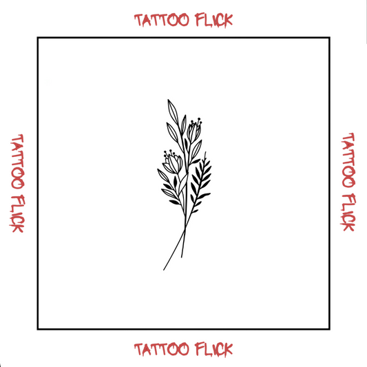 Small bouquet  - Temporary Tattoo