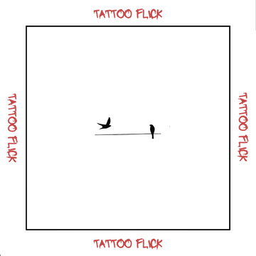Birds On A Wire Temporary - Temporary Tattoo