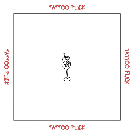 Glass Of Aperol - Temporary Tattoo