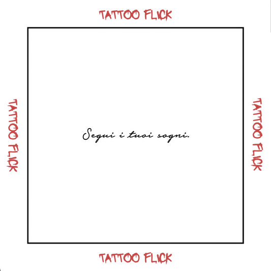 Segui i tuoi sogni - Temporary Tattoo