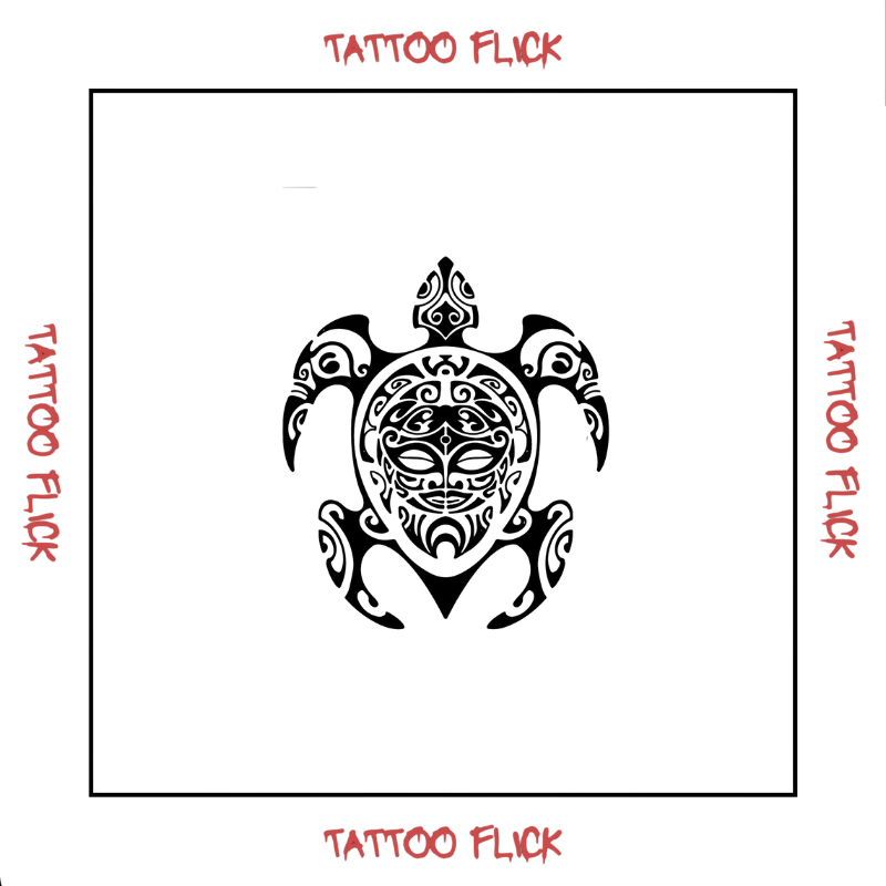 Maori Turtle - Temporary Tattoo