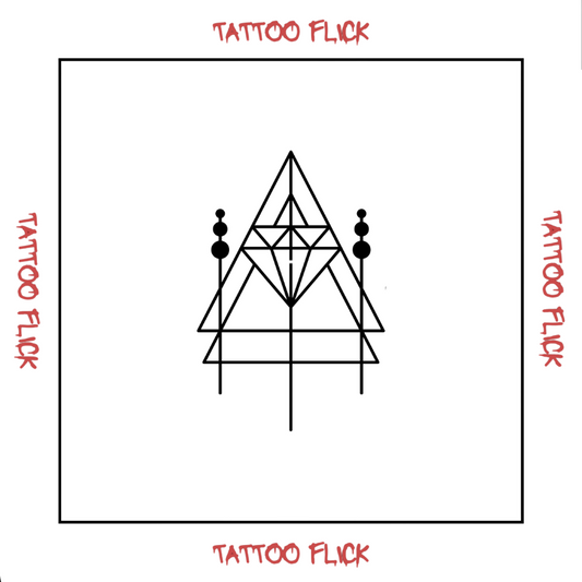 Triangle Diamond - Temporary Tattoo