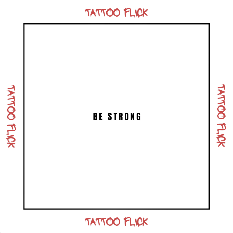 Be Strong - Temporary Tattoo