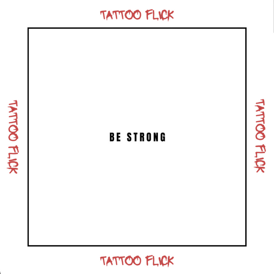 Be Strong - Temporary Tattoo