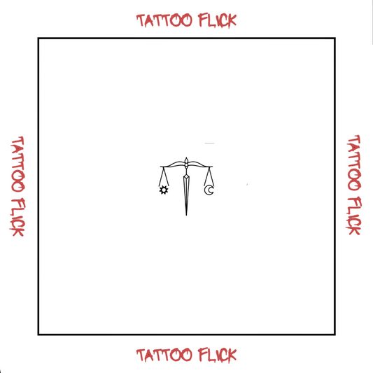 Sun and Moon Balance - Temporary Tattoo