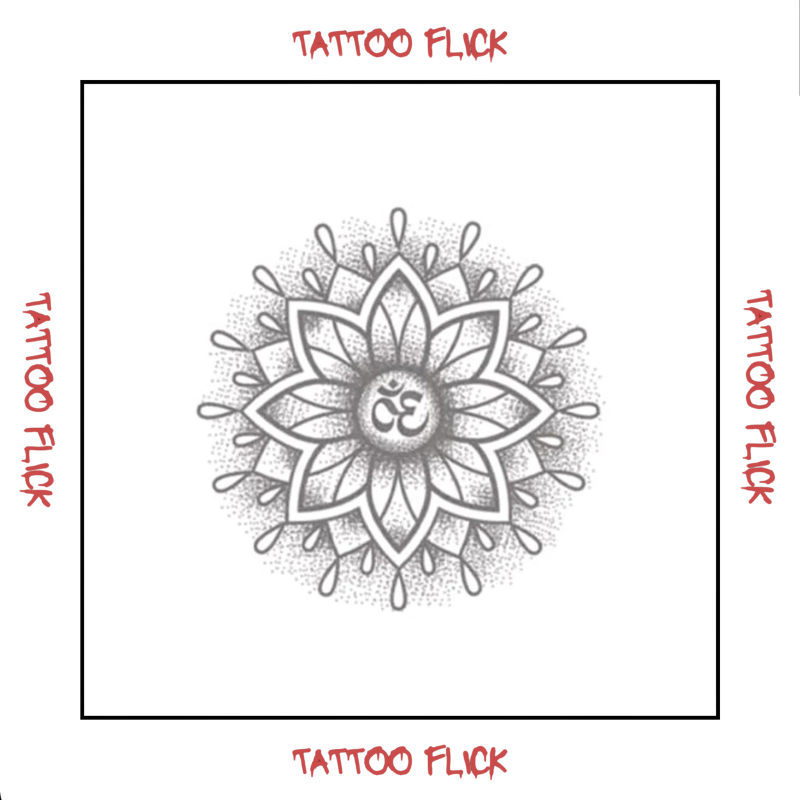 Mandala with - Temporary Tattoo
