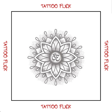 Mandala with - Temporary Tattoo