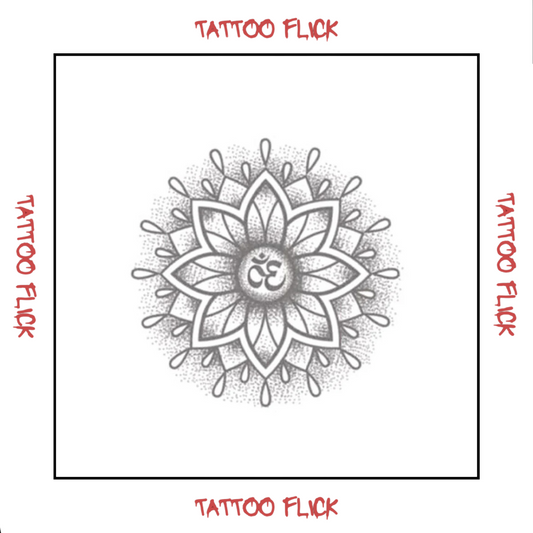 Mandala with - Temporary Tattoo
