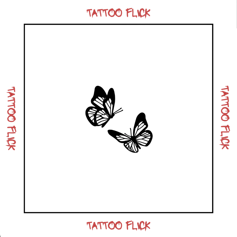Dancing butterflies - Temporary Tattoo