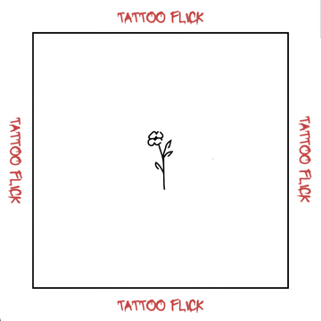 Small Flower - Temporary Tattoo