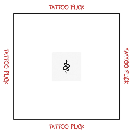 Tiny Black Snake - Temporary Tattoo