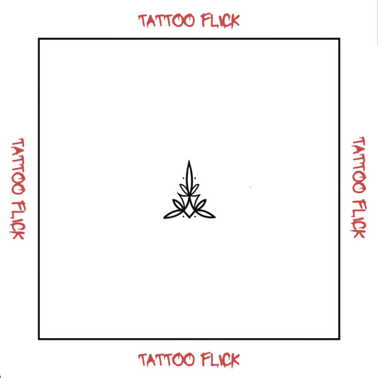Mandala In Triangle - Temporary Tattoo