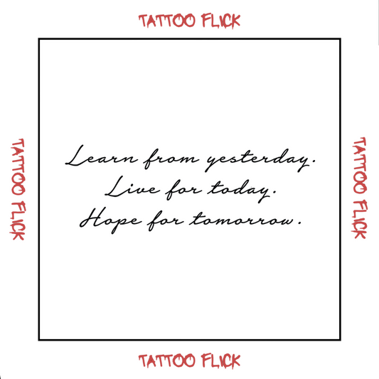 Learn live hope - Temporary Tattoo