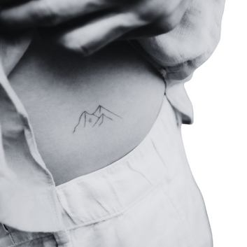Glacier Tattoo  - Temporary Tattoo