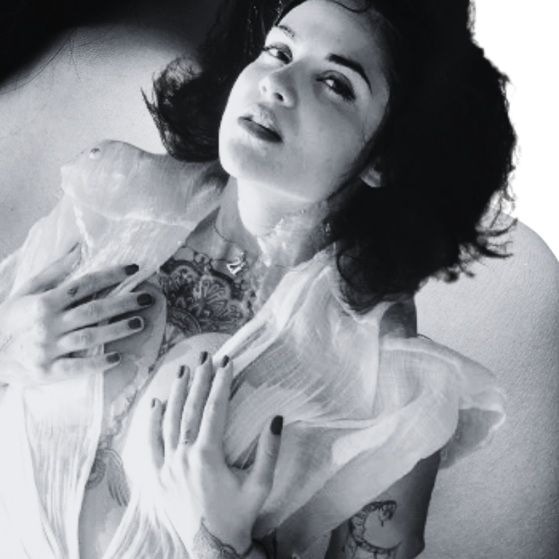 Sternum Mehndi Ornament and Flower - Temporary Tattoo