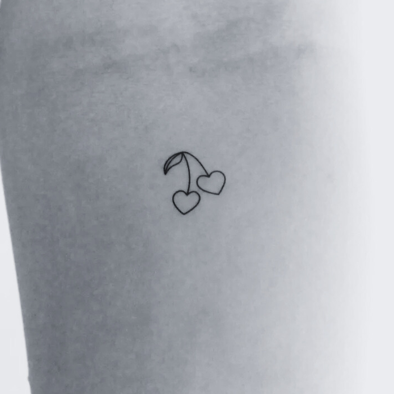 Cherry Couple - Temporary Tattoo