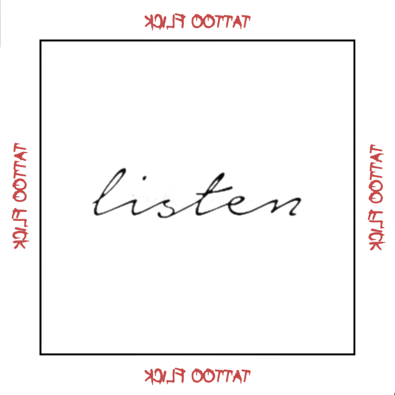 Listen - Temporary Tattoo