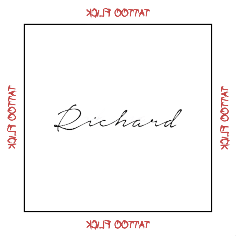 Richard - Temporary Tattoo