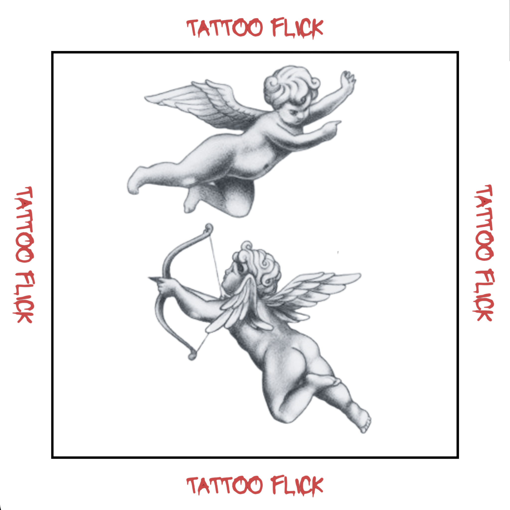 Cherubs Tattoo - Temporary Tattoo