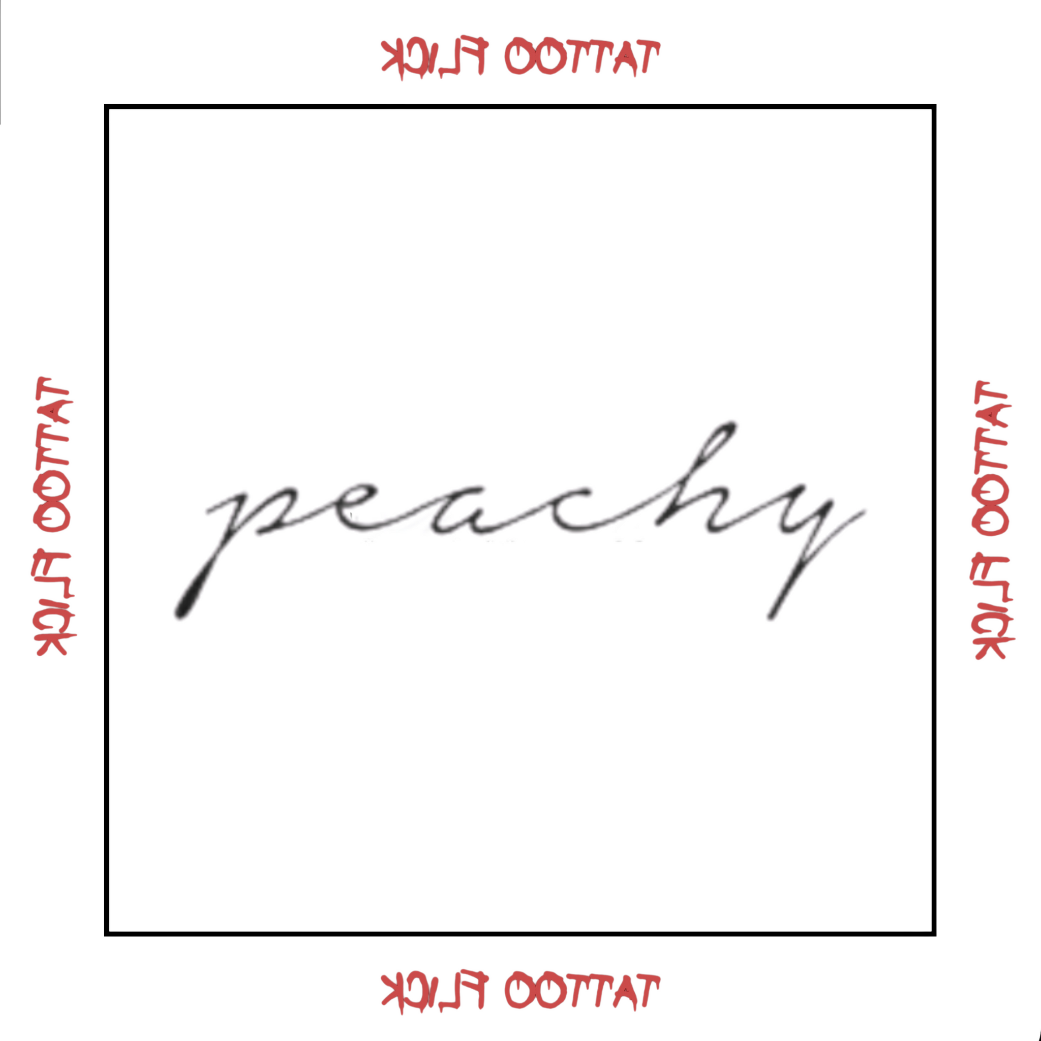 Peachy - Temporary Tattoo