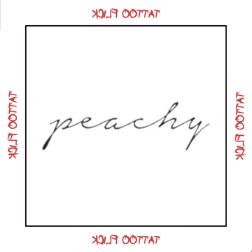 Peachy - Temporary Tattoo