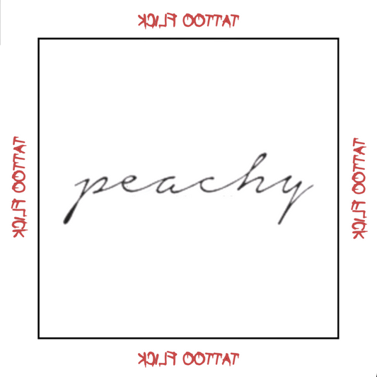 Peachy - Temporary Tattoo