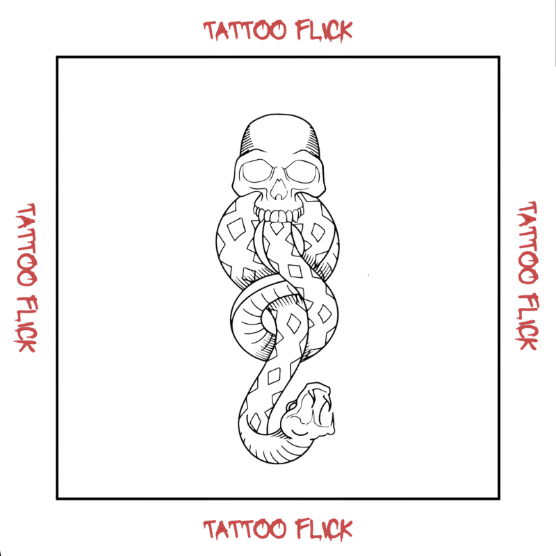 Deatheaters Mark - Temporary Tattoo